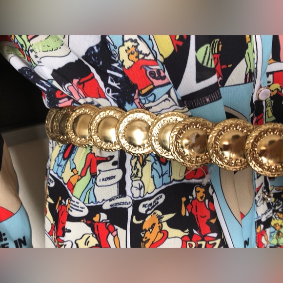 Vintage stretchy coins belt golden - Picture 4 of 9